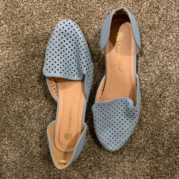 Blue slip on flats - Picture 2 of 3